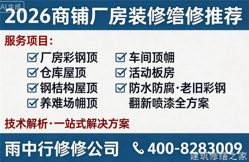 丽水2026/9龙泉市彩钢瓦除锈翻新防腐必坑指南